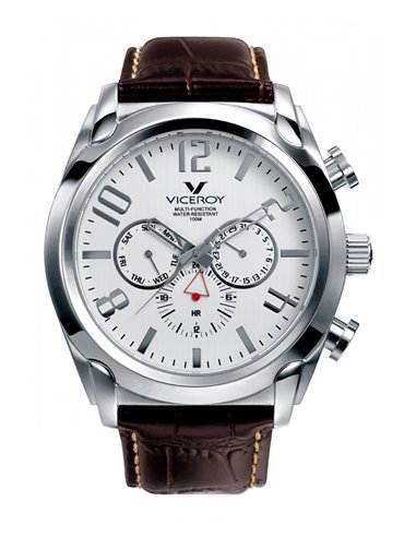 Relógio Viceroy 40347-05 Homem Pulseira de Couro Marrom