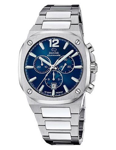 Herrenuhr Jaguar J1025/1 Rondcarré Chrono Blauem Zifferblatt