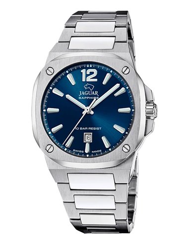 Herrenuhr Jaguar J1024/1 Rondcarré Blauem Zifferblatt