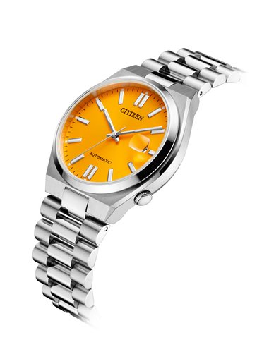 NJ0150-81Z Citizen Tsuyosa Uhr mit Orange Tweety Zifferblatt