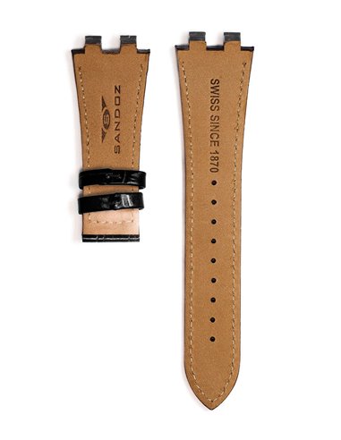 Bracelet de montre en cuir noir original Sandoz