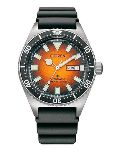 Herrenuhr Citizen NY0120-01Z Automatisch Promaster 200 m Orange Seepocken