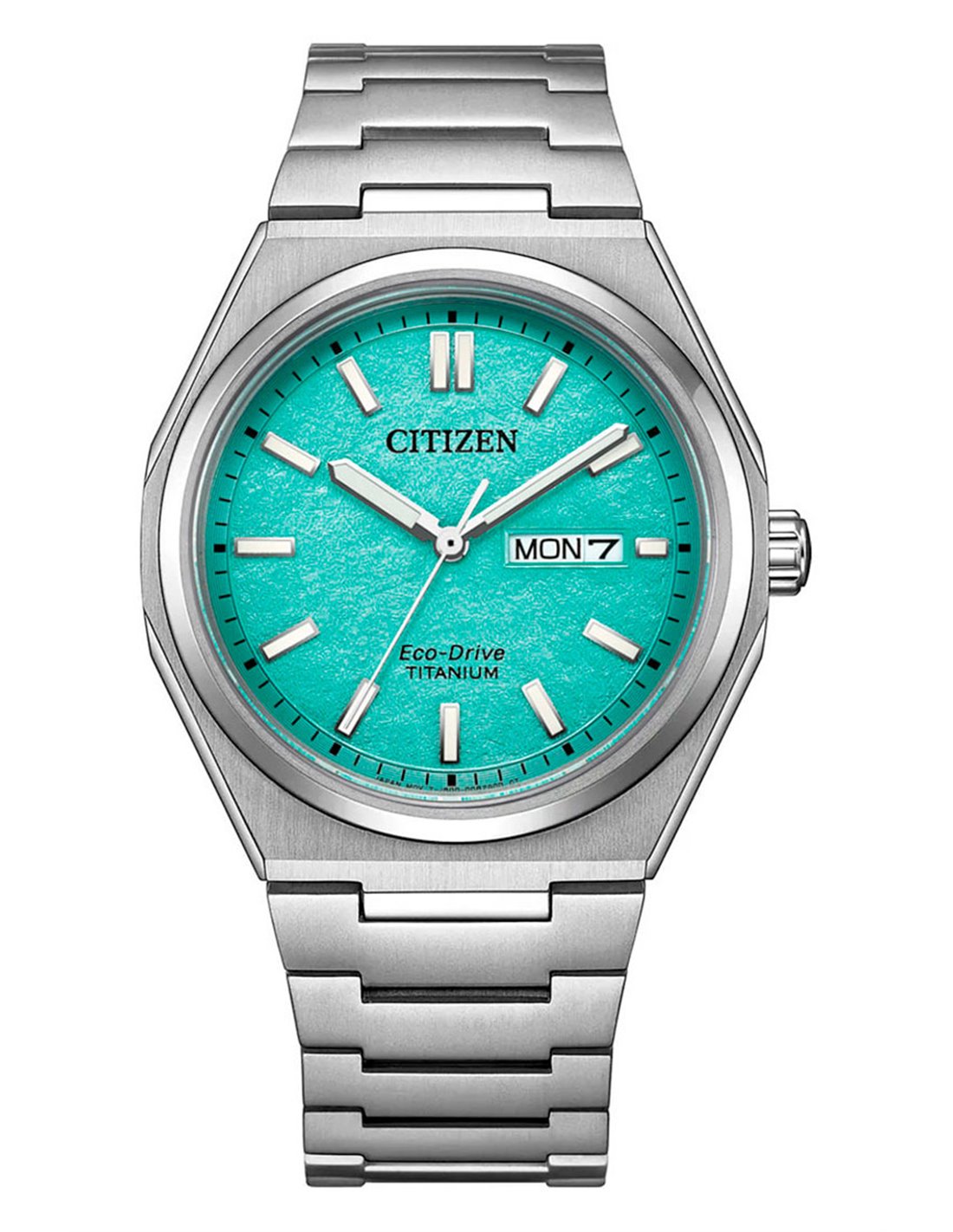 Citizen AW0130 85M Super Titanium Zenshin Eco Drive Turquoise Blue