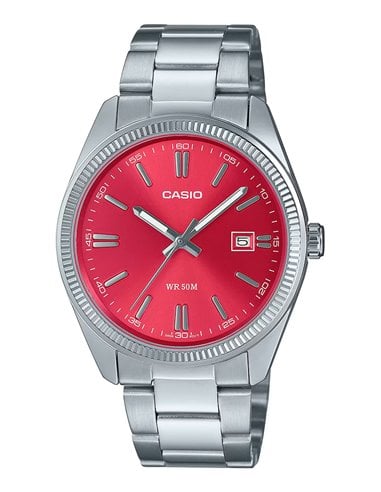Herrenuhr Casio MTP-1302PD-4AVEF Collection Klassische Rot