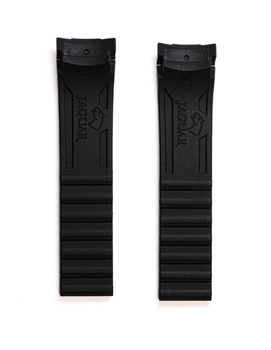 Pulseira Jaguar de Resina 22 mm Preta BC07063