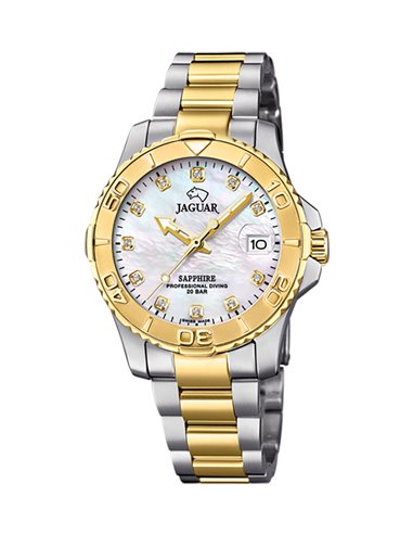Montre Jaguar J896/3 Couple Diver Femme Nacre