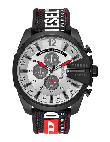 Diesel DZ4512: Große Uhr mit Gummiband