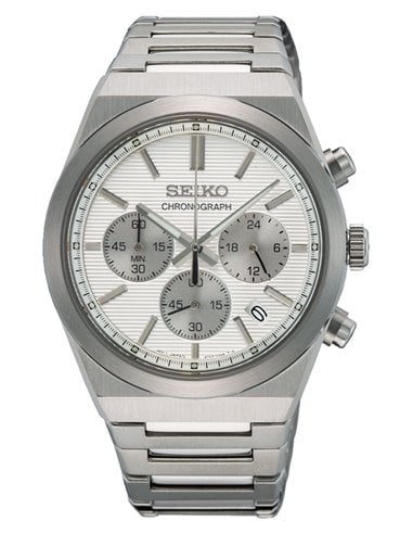 Relógio Seiko Neo Sport SSB451P1 Masculino branco Cristal de Safira