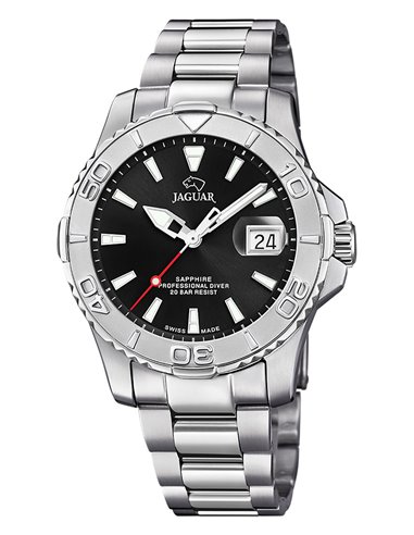 Reloj Couple Diver marca Jaguar de Hombre J969/4 negro