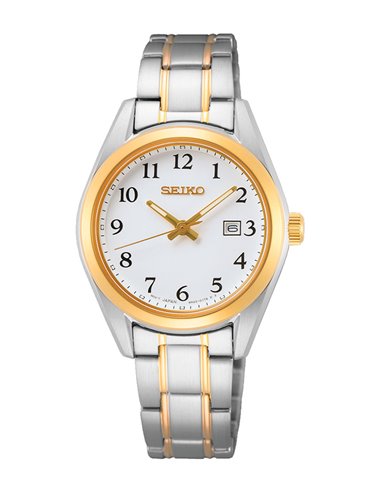 Seiko Neo Classic SUR466P1 Damenuhr aus Edelstahl mit Golden