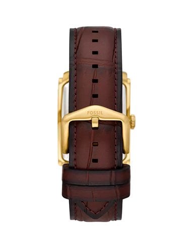 Reloj Carraway by Fossil FS6011 de acero inoxidable dorada y cuero