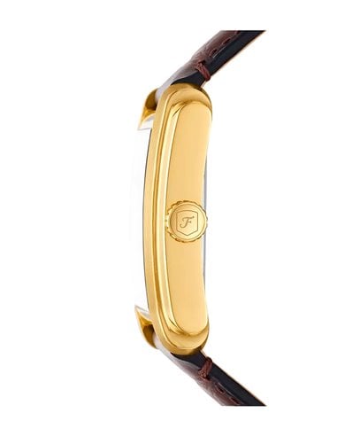 Relógio Carraway by Fossil FS6011 de aço inoxidável dourada e couro