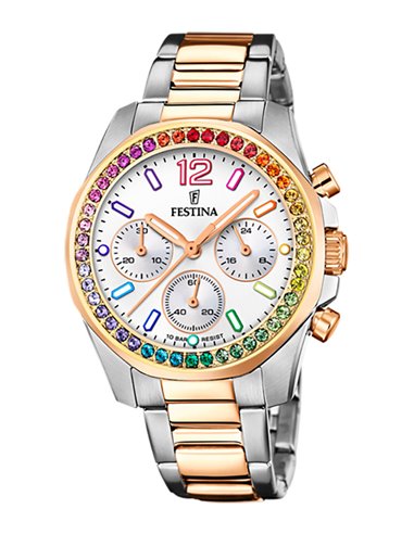 Reloj Festina F20608/2 Acero Circonitas Colores Rainbow