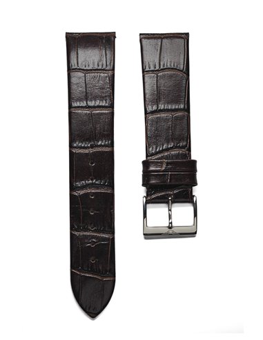 Bracelet de Montre Sandoz Geneve Elegant Original en Cuir Marron 81401