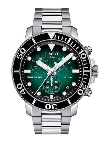 Tissot Watch T120.417.11.091.01 Seastar 1000 Quartz Chronograph Green