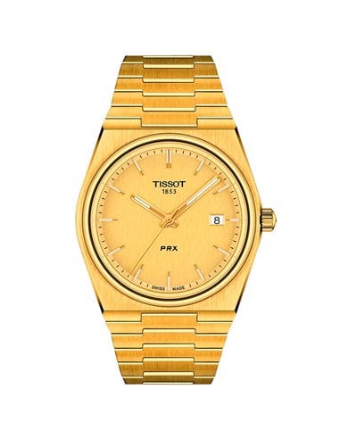 Tissot Watch T137.210.33.021.00 T-Classic PRX Quartz Gold Plated