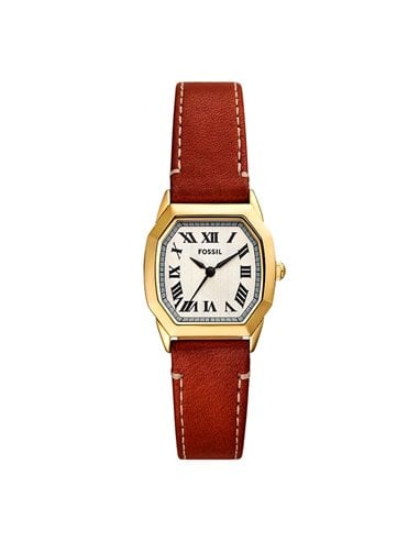 Fossil ES5364 Harlow Edelstahl- und Lederuhr