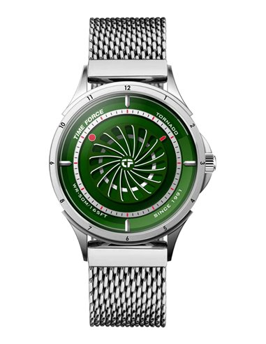 Relógio Time Force TF5051M-07M de Aço Inoxidável e Disco Giratório