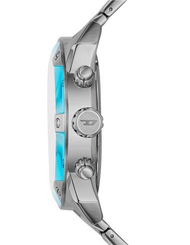 DZ4655 Spiked Hellblau Uhr mit Stahlnieten