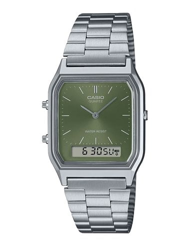 Casio AQ-230A-3AMQYES: Relógio digital vintage renovado em verde