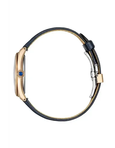 Citizen EM1143-14Z Uhr mit Rosa Zifferblatt und Blauem Lederband