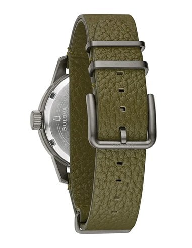 Bulova 98A255 Automatic Watch with Green NATO Strap
