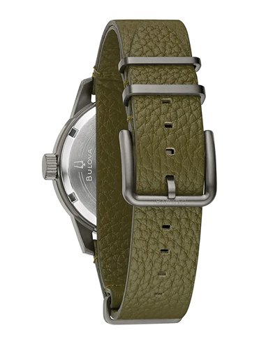 Relógio Automático Bulova 98A255 com Pulseira NATO Verde