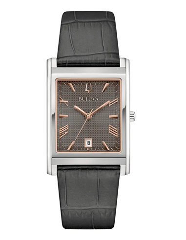 Bulova 96B443: Herrenarmbanduhr mit Hobnail-Zifferblatt