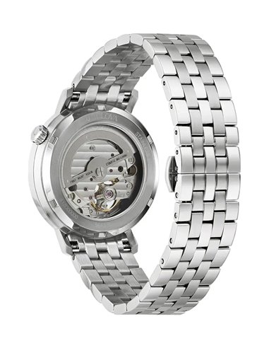 Bulova 96A319: Reloj Automático con Cristal Abombado y Open Heart