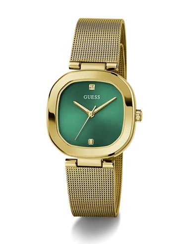 Guess GW0768L2: Damenuhr mit Diamant und Gold-Mesh-Armband