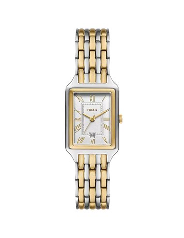 Fossil ES5368 Raquel: Relógio Feminino Aço Dourado e Prateado Design Elegante
