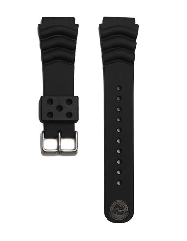 Pulseira Seiko 4FY8JZ – Borracha Preta 22 mm para SKX007 e SKX009