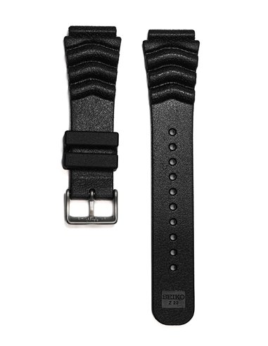 Sangle Seiko 4FY8JZ – Caoutchouc Noir 22 mm pour SKX007 et SKX009