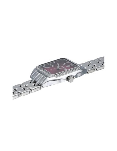 Montre Femme Radiant Bahamas Luxe Argent et Grenat - Élégance