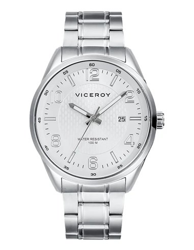 Viceroy 401015-05: Relógio clássico de aço para homem