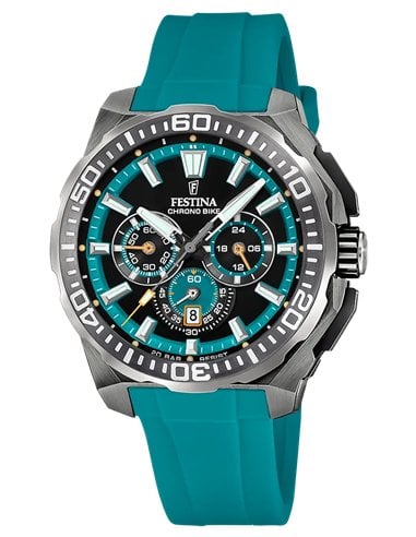 Festina Chrono Bike F20725/6 pour Homme avec Bracelet en Caoutchouc Bleu