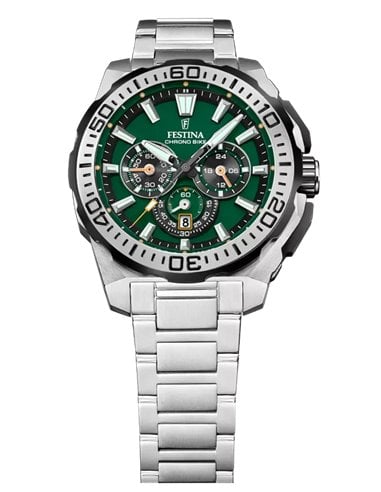 Festina Chrono Bike F20724/3 Watch with Green Dial and Sporty Style