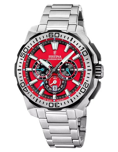 Festina Chrono Bike F20724/5 Red Dial and Sporty Style with Chronograph