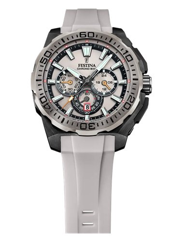 Festina Chrono Bike F20726/1 für Herren mit grauem Kautschukarmband