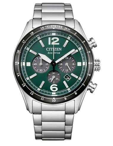 Montre Homme Citizen CA4654-55X Aviation Solaire Acier Chronographe