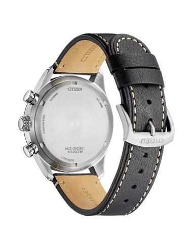 Reloj Citizen CA4654-04E Aviation Solar Hombre Cuero Chrono