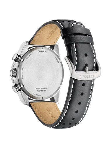 Citizen CA4640-09A Active Sport Solar Men's Leather Chronograph Watch