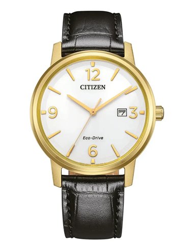 Relógio Masculino Citizen BM6756-01A Pair Solar em Couro