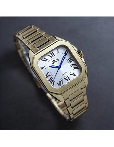 Reloj Lotus 18970/1 clásico cuadrado dorado