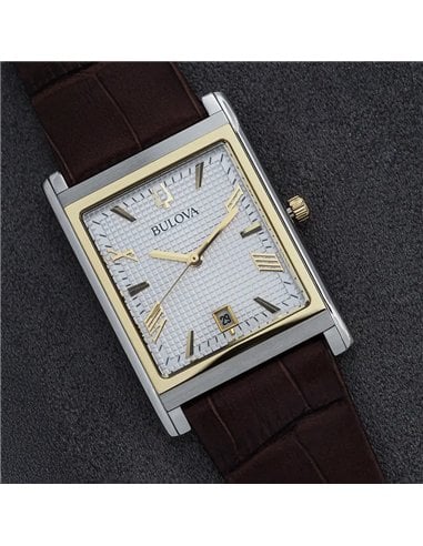 96B430 - Bulova Sutton Classic Misc Watch - Hobnail Pattern