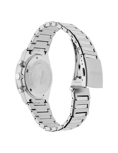 Seiko SSB455P1 Grey Chrono Watch Caliber 8T63 Sapphire Crystal