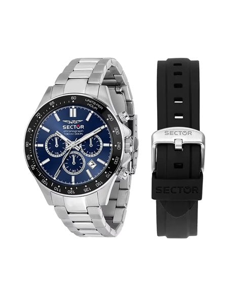 リオ出品 R3271661028 - Sector 230 Watch - Chronograph - Blue Dial