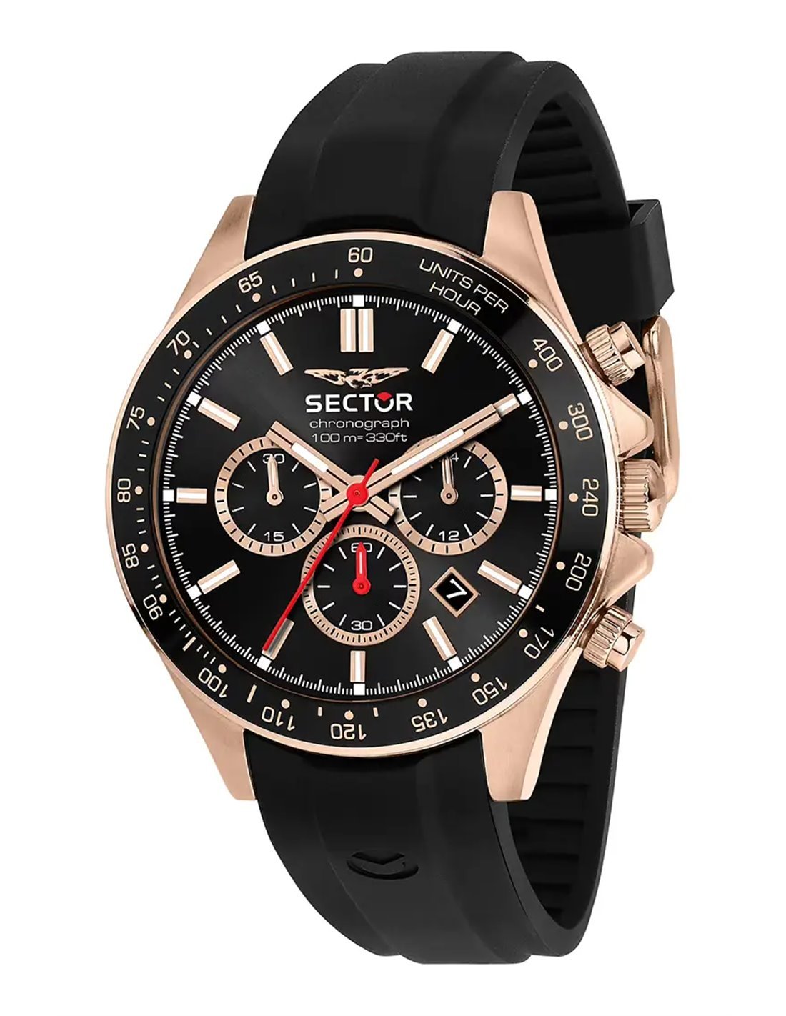 S-0105専用2326 R3271661029 - Sector 230 Watch - Chronograph - Black Dial
