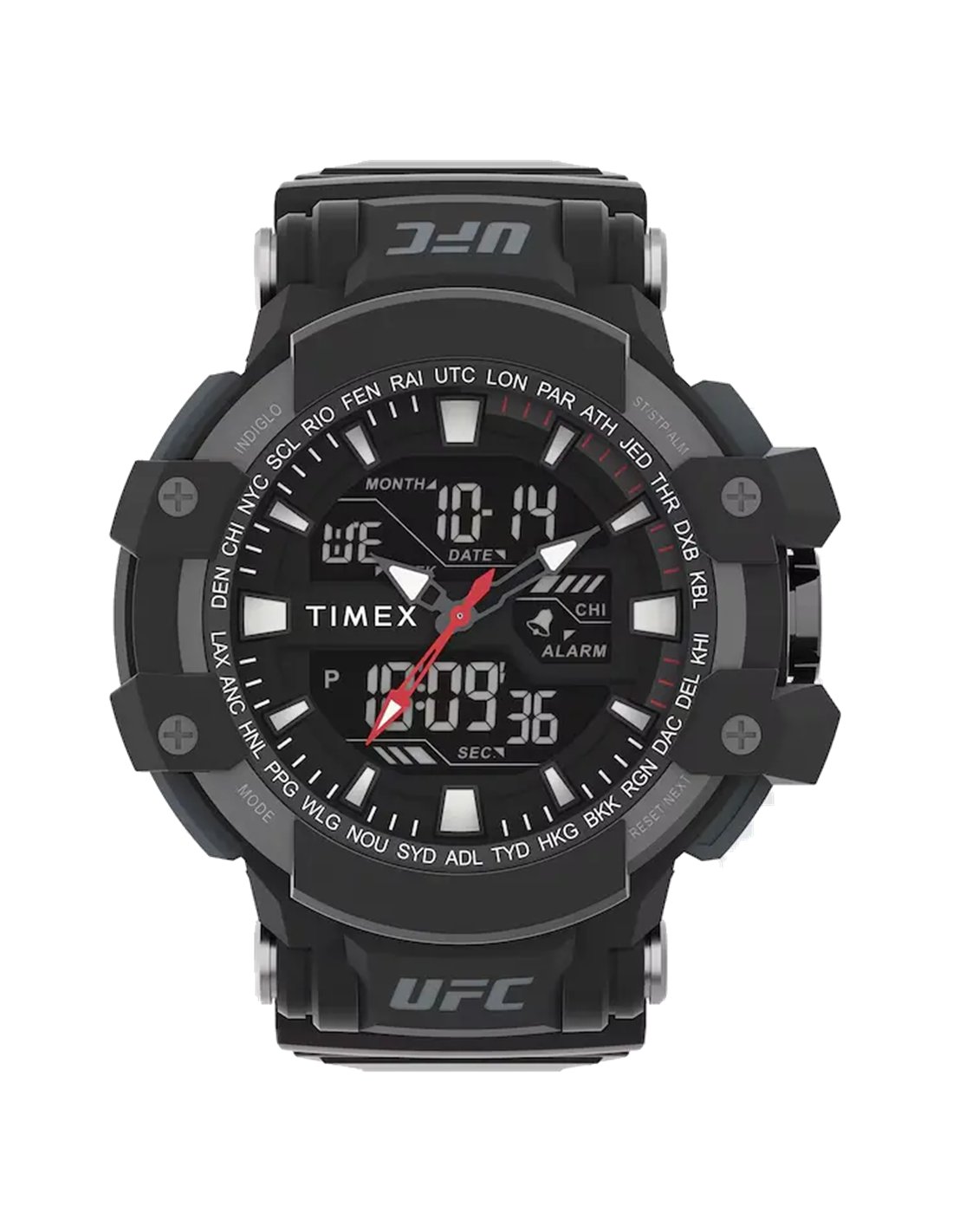 Timex TW5M51800 UFC Colossus 53 mm Black Analog-Digital Watch