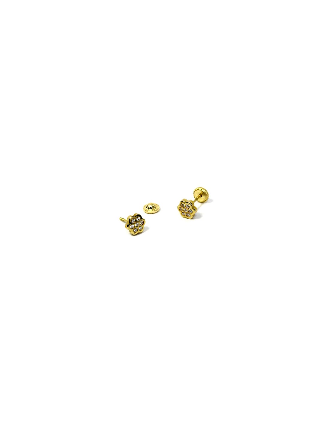 18 K Gold Earrings 00259C 18 K Gold Earrings